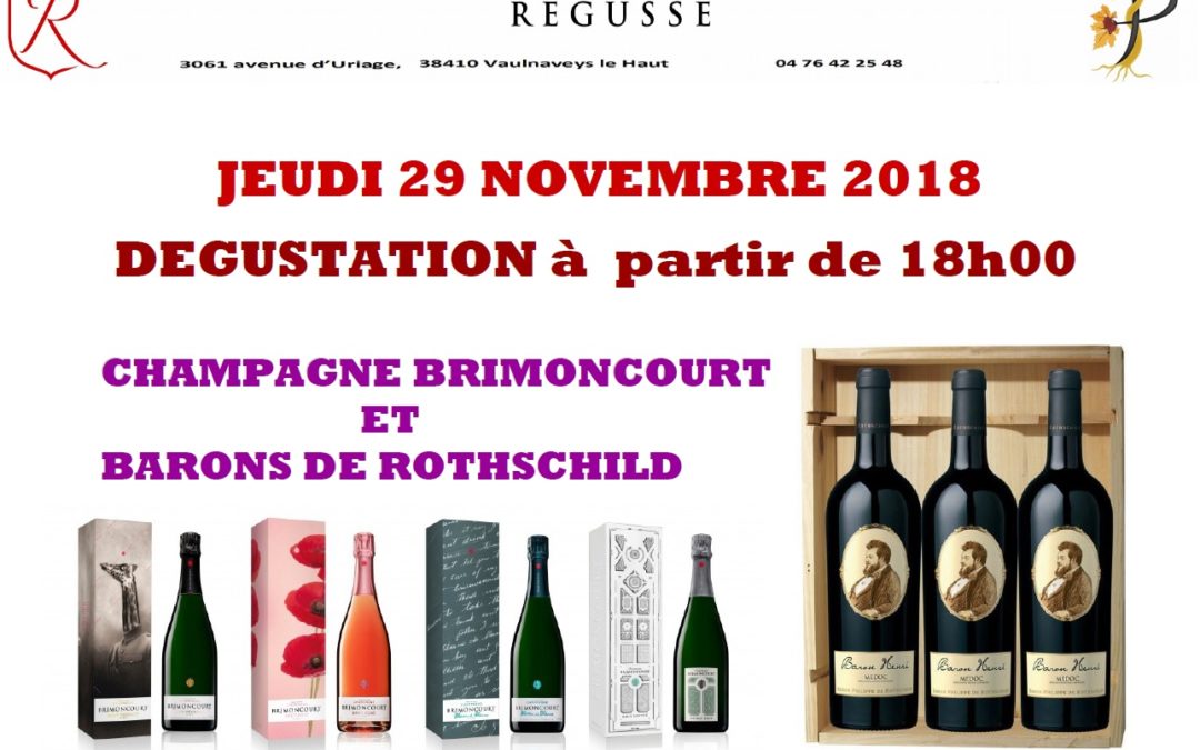 dégustation 22 novembre