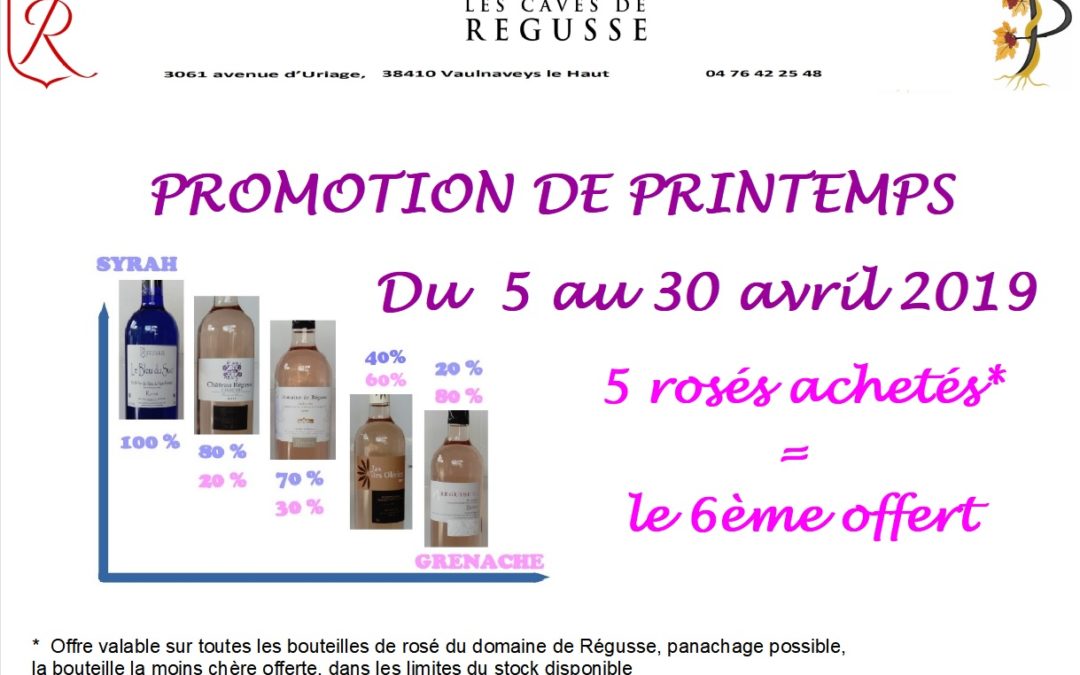 promotion regusse paques